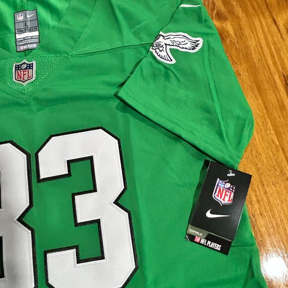 Youth Stitched Throwback Philadelphia Eagles Jersey Cooper DeJean #33 Size Youth - Picture 8 of 9